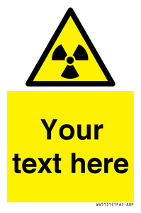 Custom Radioactive Material Sign